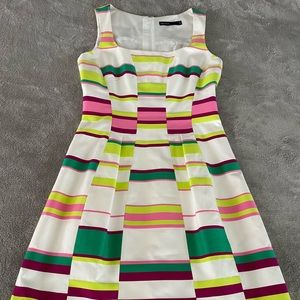 Karen Millen dress. White and neon